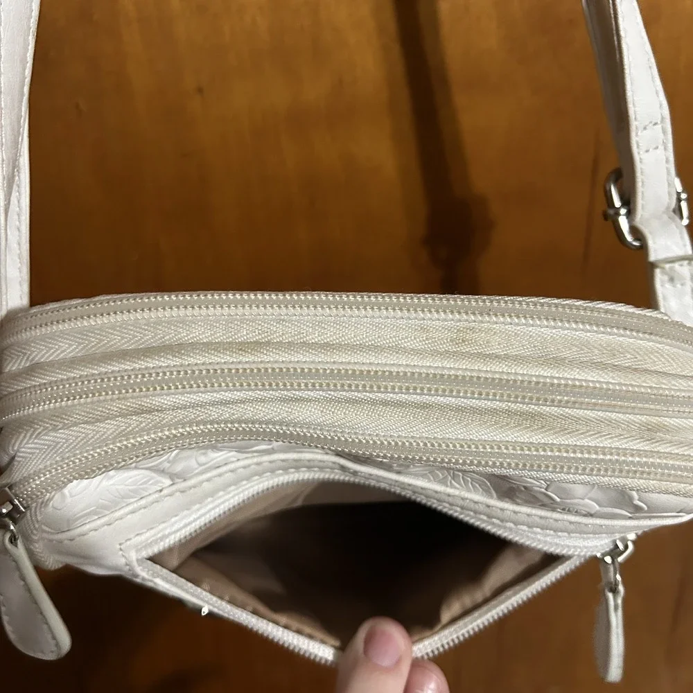 MultiSac White Floral Purse – Organizer‎ Style